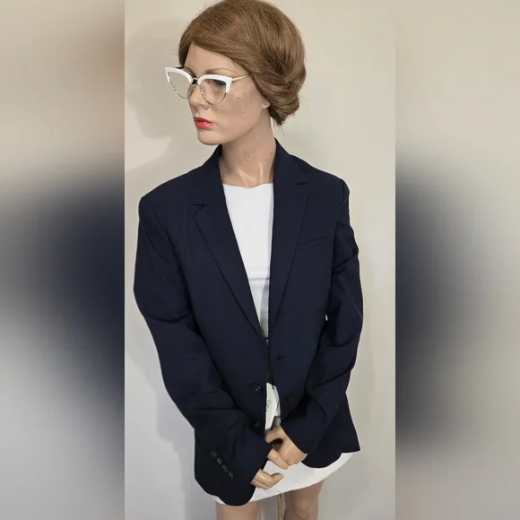 Calvin Klein Navy Blue Unisex Blazer. Slim Fit. NEW WITH TAGS. - Picture 2 of 9